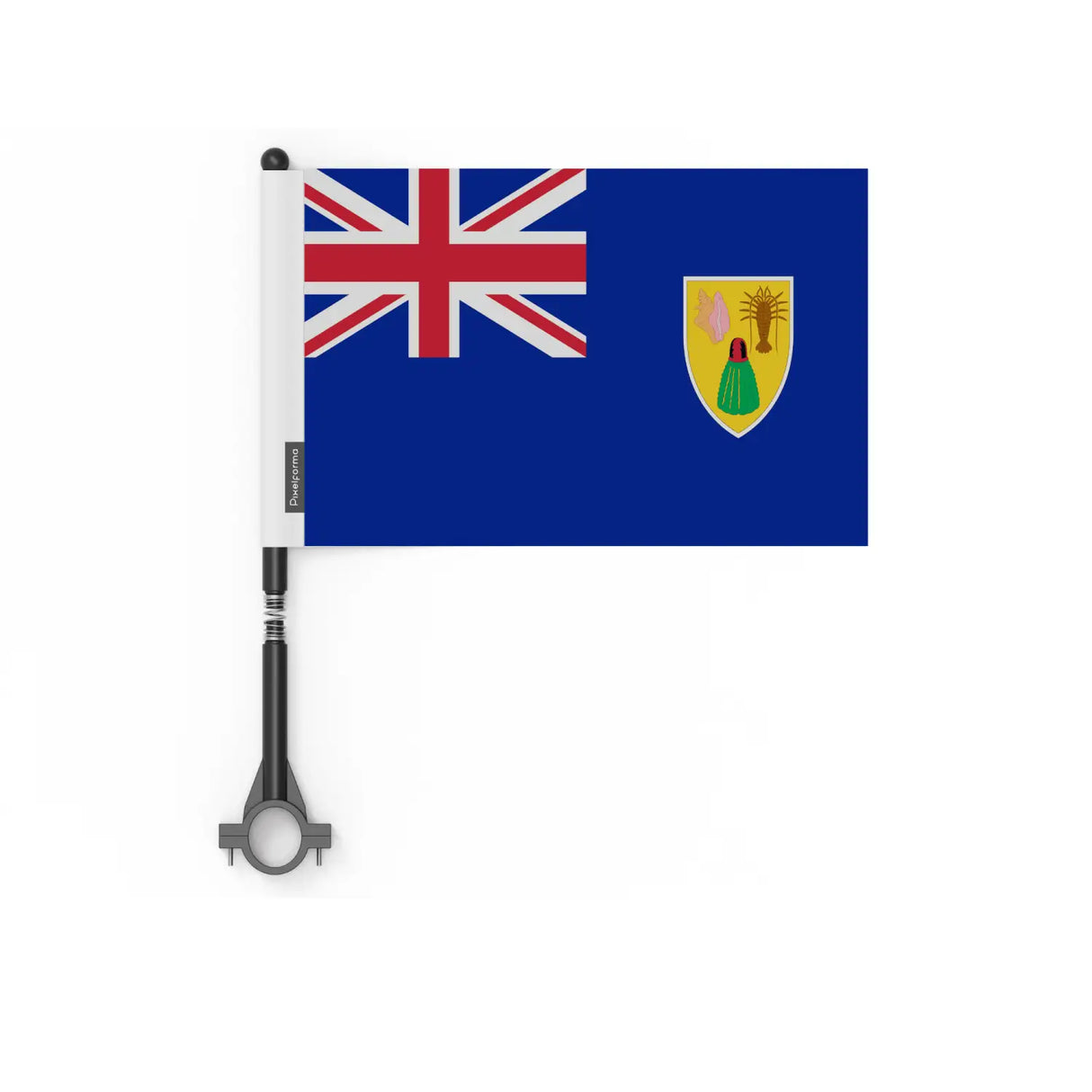 Drapeau vélo îles turques-et-caïques en polyester - pixelforma