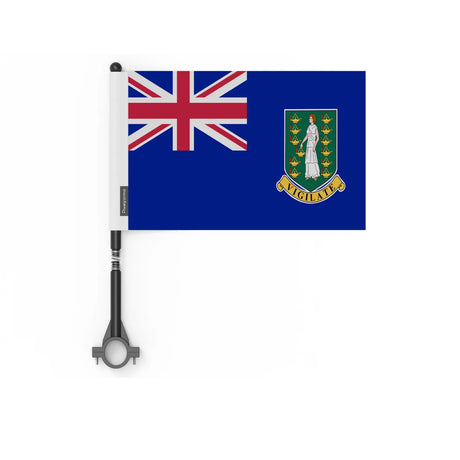 Drapeau vélo îles vierges britanniques en polyester - pixelforma