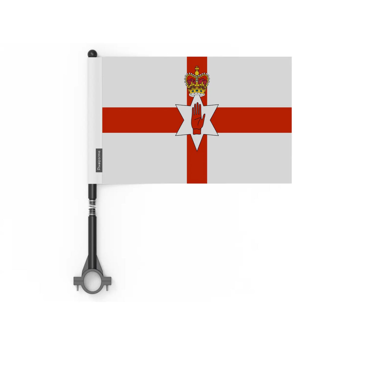Drapeau vélo irlande du nord en polyester - pixelforma