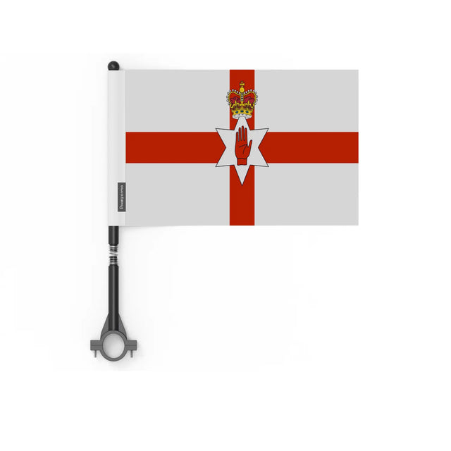 Drapeau vélo irlande du nord en polyester - pixelforma