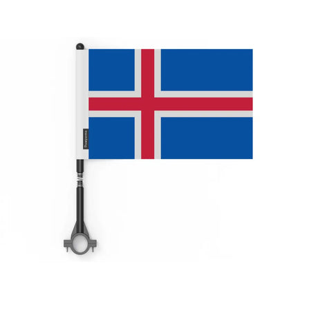 Drapeau vélo islande en polyester - pixelforma