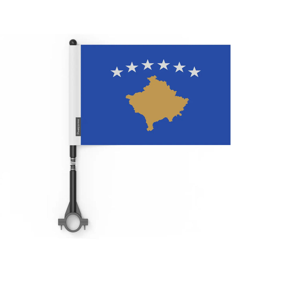 Drapeau vélo kosovo en polyester - pixelforma