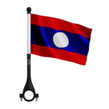 Drapeau vélo laos en polyester pour usage cycliste