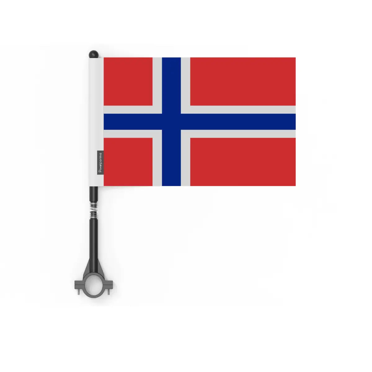 Drapeau vélo le svalbard et de jan mayen en polyester - pixelforma