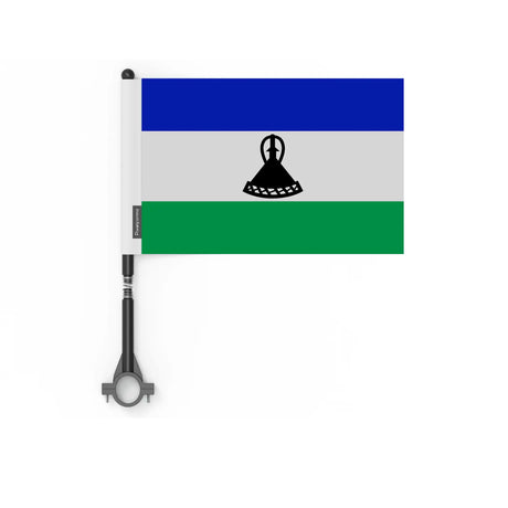 Drapeau vélo lesotho en polyester - pixelforma
