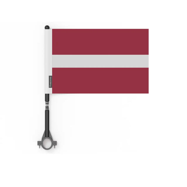 Drapeau vélo lettonie en polyester - pixelforma