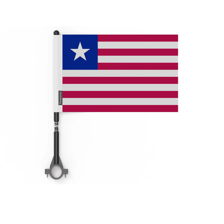 Drapeau vélo liberia en polyester - pixelforma