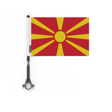 Drapeau vélo macédoine du nord en polyester - pixelforma