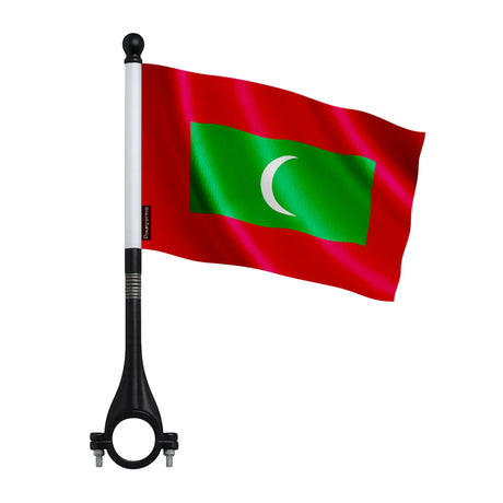 Drapeau vélo maldives en polyester - pixelforma