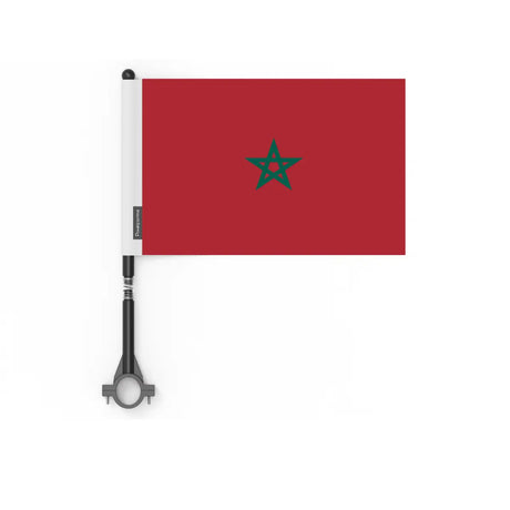 Drapeau vélo maroc en polyester - pixelforma