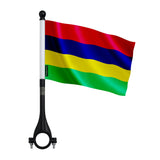 Drapeau vélo maurice en polyester pour guidon de vélo