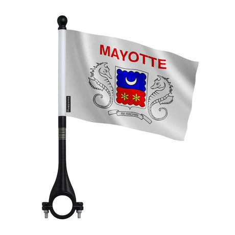 Drapeau vélo mayotte en polyester - pixelforma