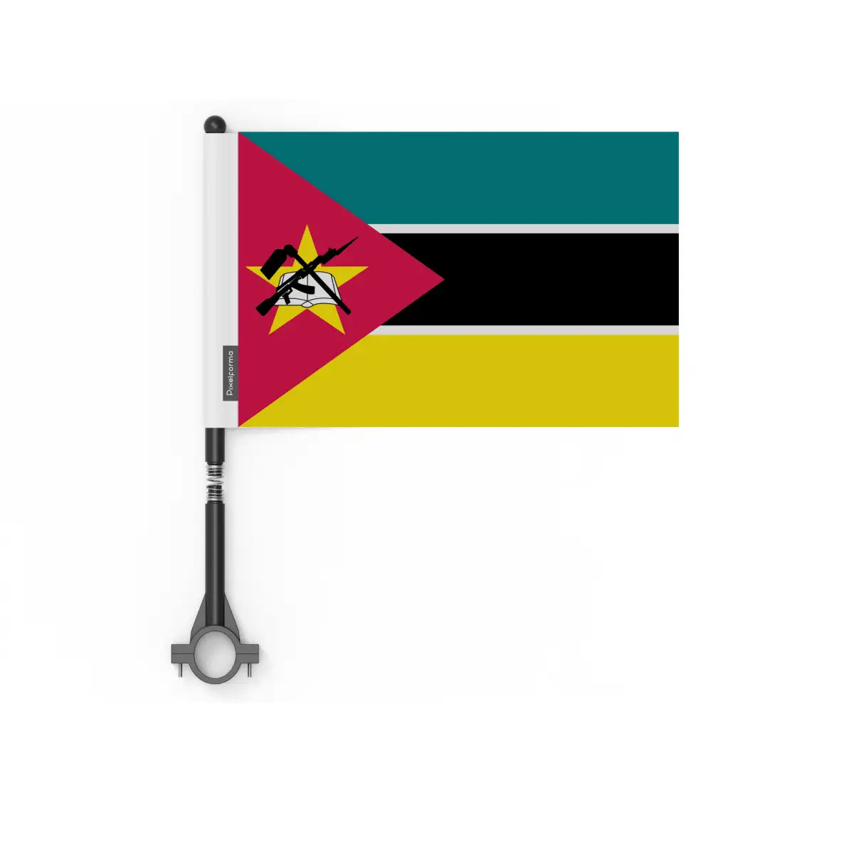 Drapeau vélo mozambique en polyester - pixelforma