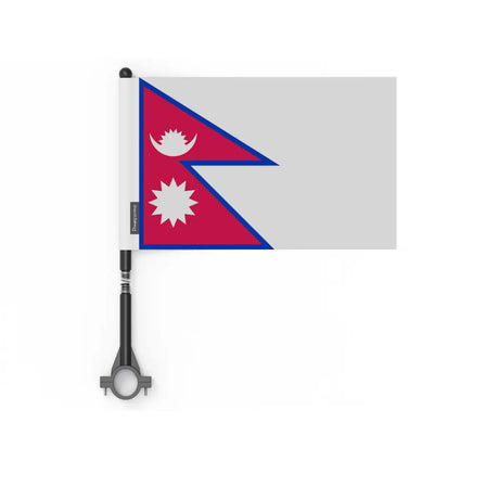 Drapeau vélo népal en polyester - pixelforma
