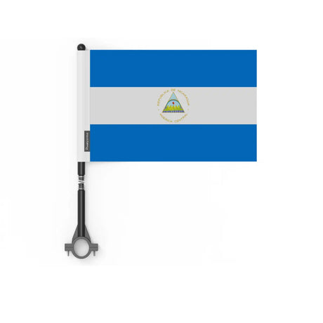 Drapeau vélo nicaragua en polyester - pixelforma