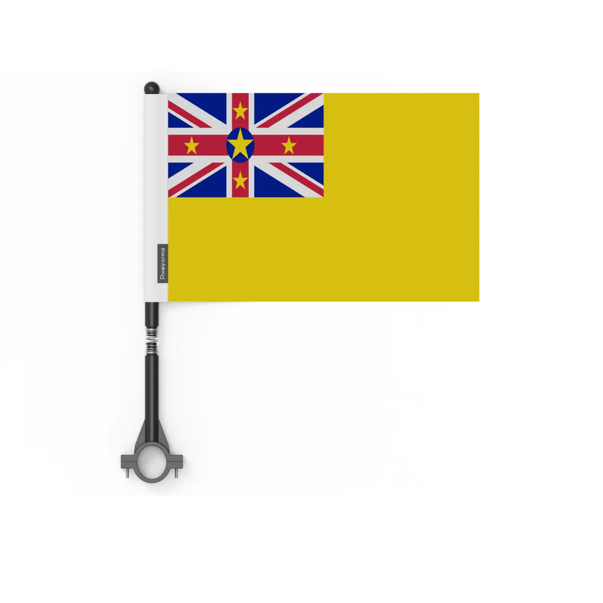 Drapeau vélo niue en polyester - pixelforma