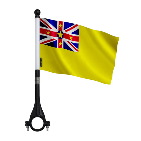 Drapeau vélo niue en polyester - pixelforma