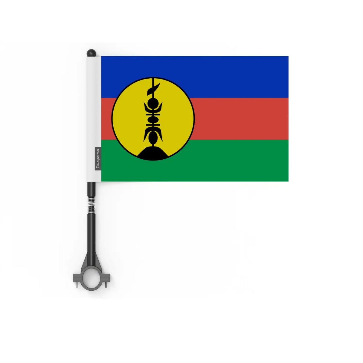 Drapeau vélo nouvelle-calédonie en polyester - pixelforma