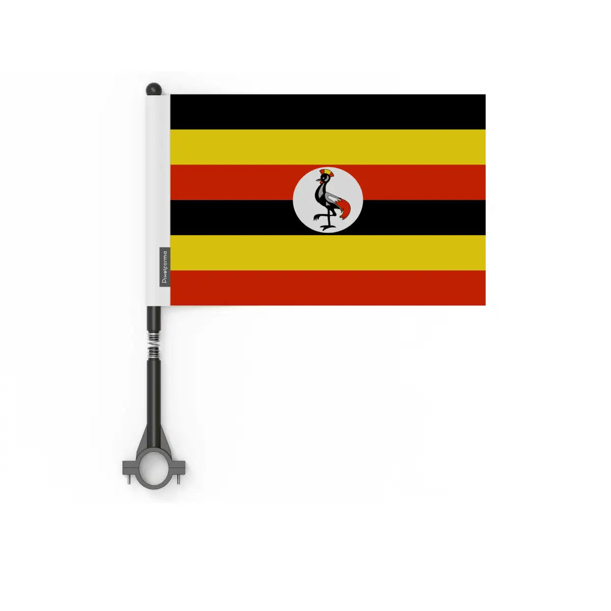 Drapeau Vélo Ouganda en Polyester - Pixelforma 