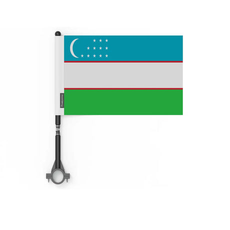 Drapeau vélo ouzbékistan en polyester - pixelforma