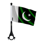 Drapeau vélo pakistan en polyester pour guidon ou sacoche