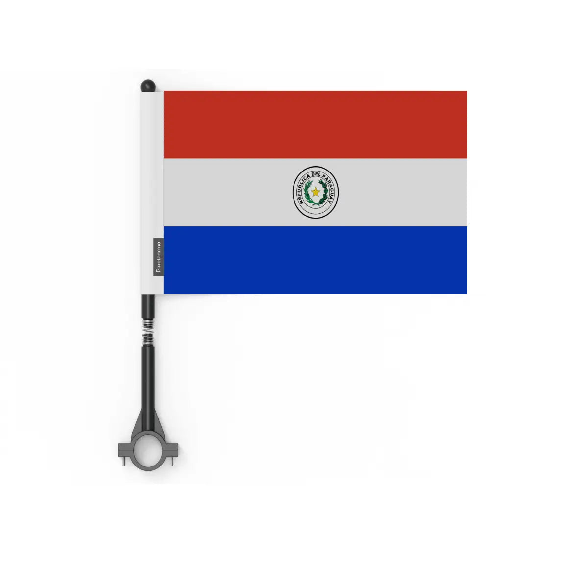 Drapeau vélo paraguay en polyester - pixelforma
