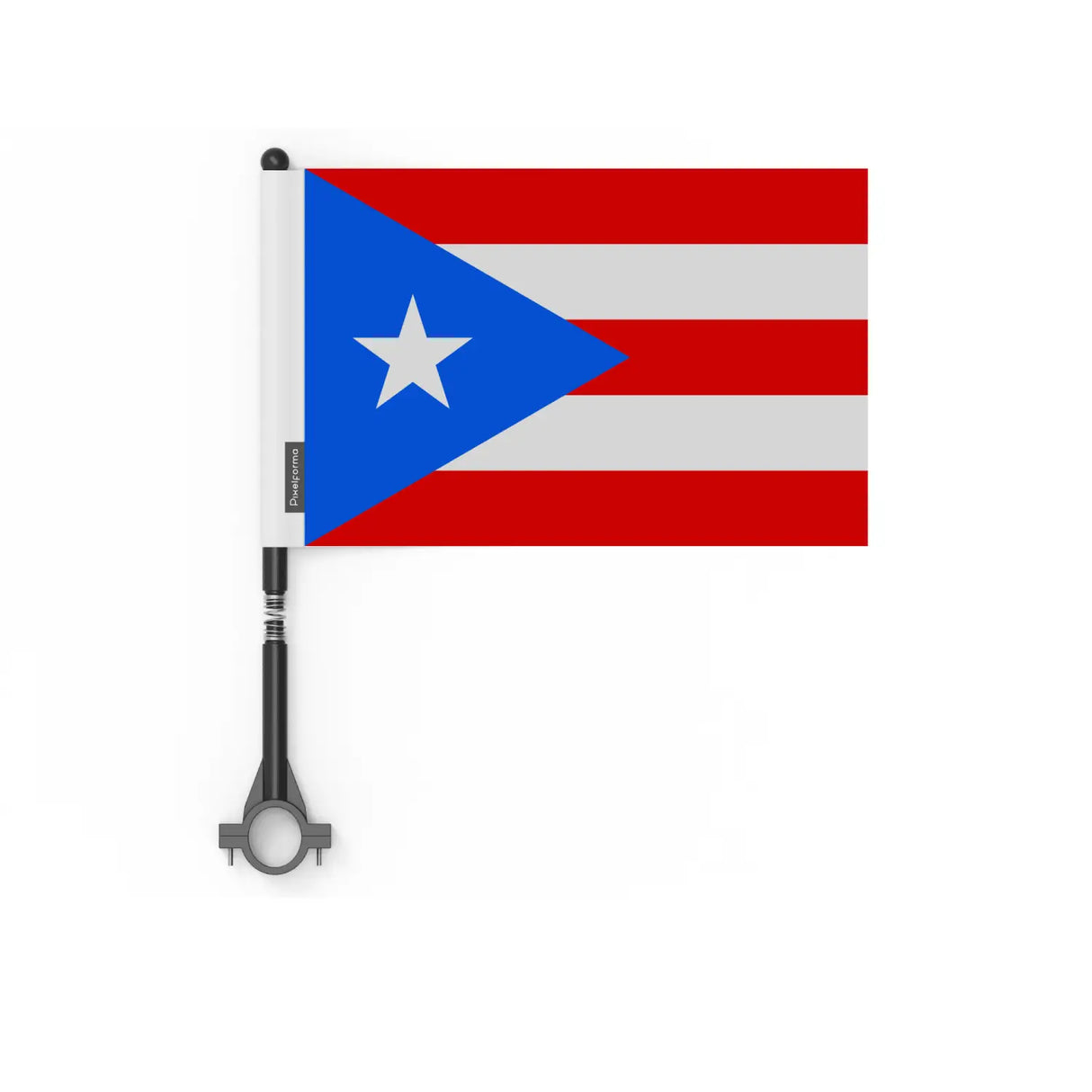 Drapeau vélo porto rico en polyester - pixelforma