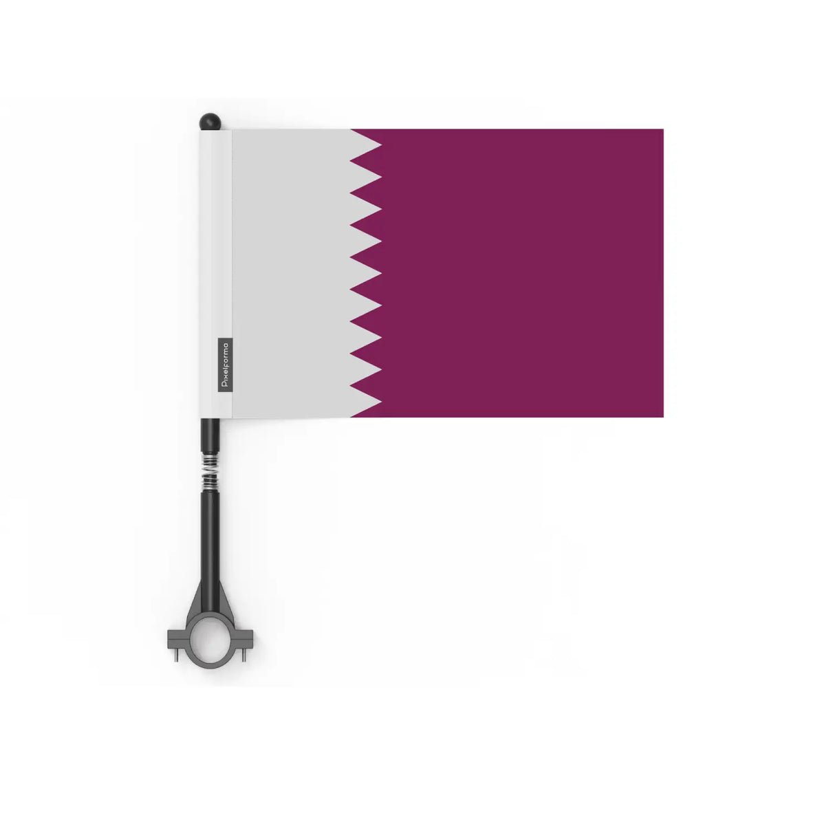 Drapeau vélo qatar en polyester - pixelforma