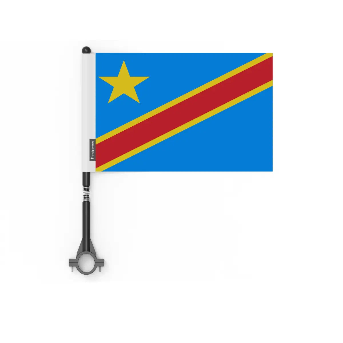 Drapeau vélo république démocratique du congo en polyester - pixelforma