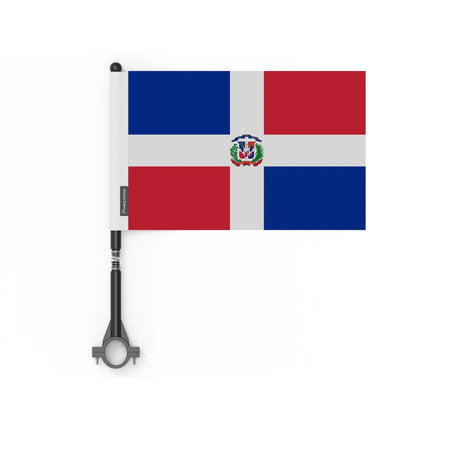 Drapeau vélo république dominicaine en polyester - pixelforma