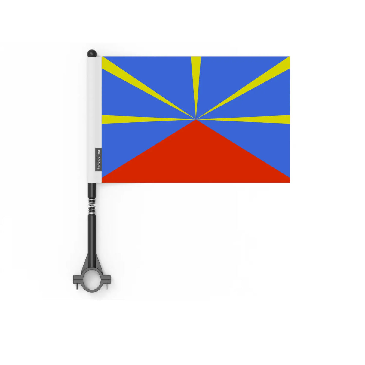 Drapeau vélo réunion en polyester - pixelforma