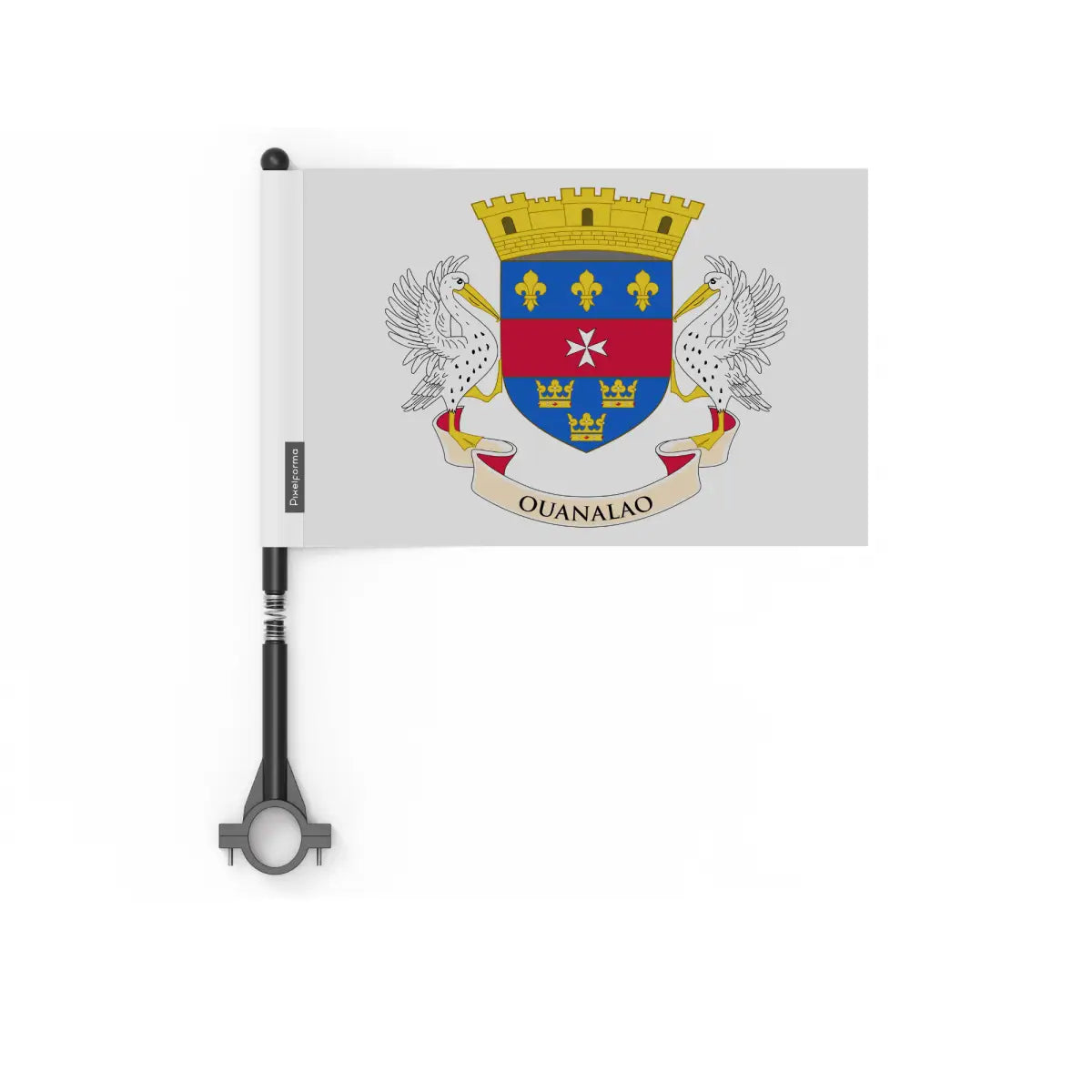 Drapeau Vélo Saint-Barthélemy en Polyester - Pixelforma 