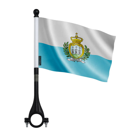 Drapeau vélo saint-marin en polyester - pixelforma