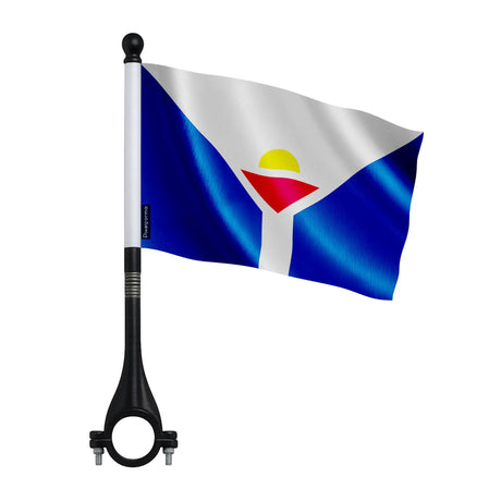 Drapeau vélo saint-martin en polyester pour cyclistes