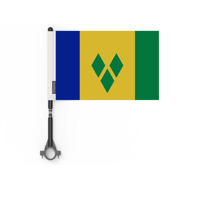 Drapeau vélo saint-vincent-et-les-grenadines en polyester - pixelforma