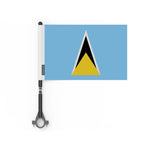 Drapeau vélo sainte-lucie en polyester - pixelforma