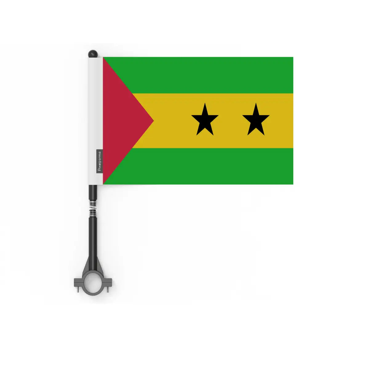 Drapeau Vélo Sao Tomé-et-Principe en Polyester - Pixelforma 