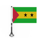 Drapeau vélo sao tomé-et-principe en polyester - pixelforma