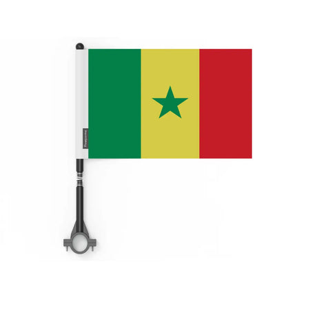 Drapeau vélo sénégal en polyester - pixelforma