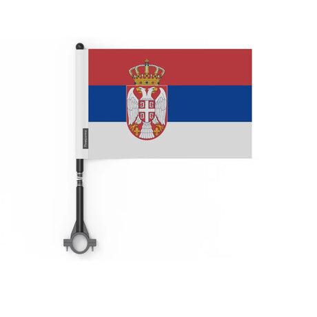 Drapeau vélo serbie en polyester - pixelforma