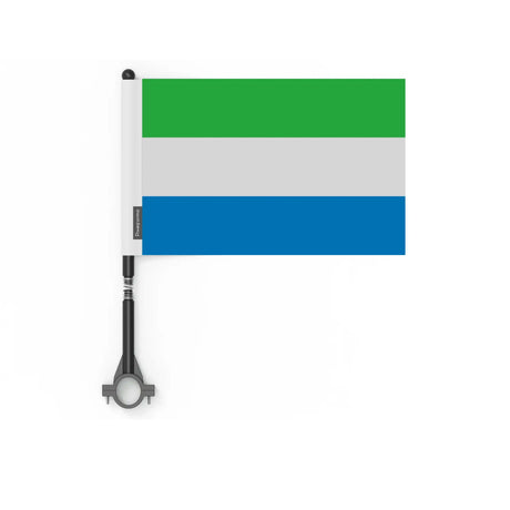 Drapeau vélo sierra leone en polyester - pixelforma
