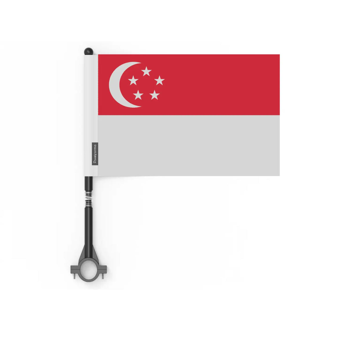 Drapeau vélo singapour en polyester - pixelforma