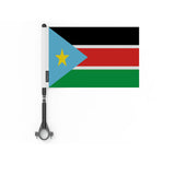 Drapeau vélo soudan du sud en polyester - pixelforma