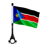 Drapeau vélo soudan du sud en polyester pour guidon