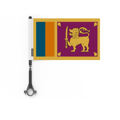 Drapeau vélo sri lanka en polyester - pixelforma