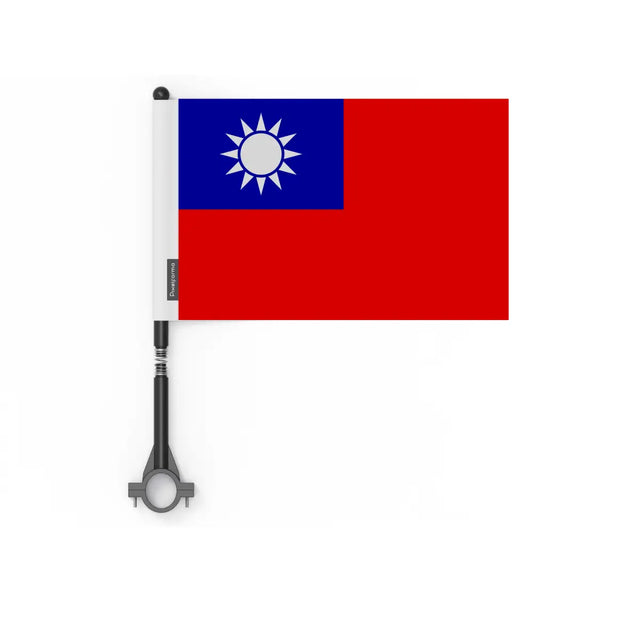 Drapeau vélo taïwan en polyester - pixelforma