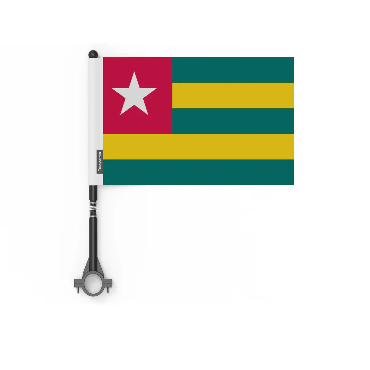 Drapeau vélo togo en polyester - pixelforma