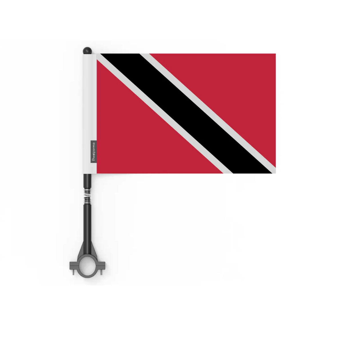 Drapeau vélo trinité-et-tobago en polyester - pixelforma