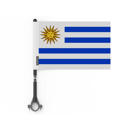 Drapeau vélo uruguay en polyester - pixelforma