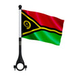 Drapeau vélo vanuatu en polyester pour visibilité accrue